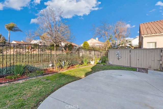 view of patio / terrace featuring a fenced backyard