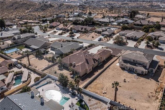 drone / aerial view featuring a residential view