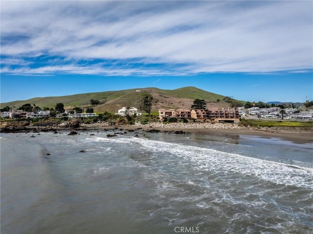 property view of water with a mountain view