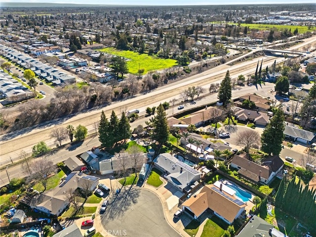 bird's eye view featuring a residential view