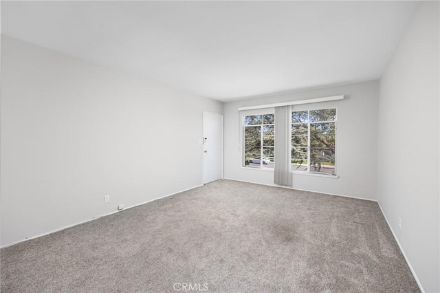 view of carpeted empty room