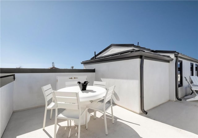 view of patio / terrace with outdoor dining area