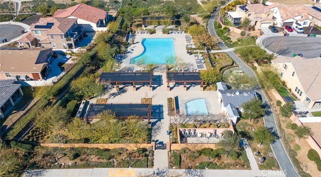 birds eye view of property featuring a residential view