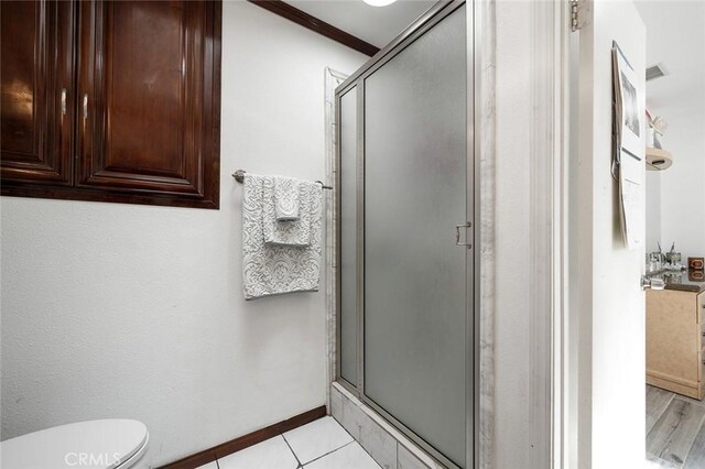 27447 Cypress St, Highland, CA 92346 - bathroom with a stall shower and toilet