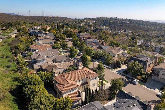 drone / aerial view with a residential view