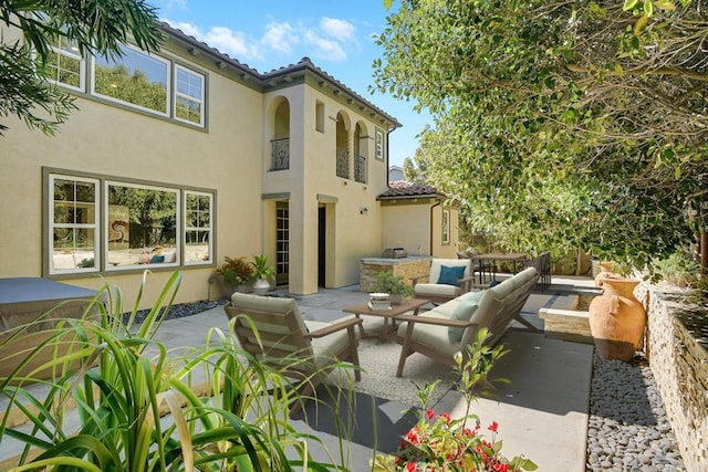 view of patio featuring outdoor lounge area