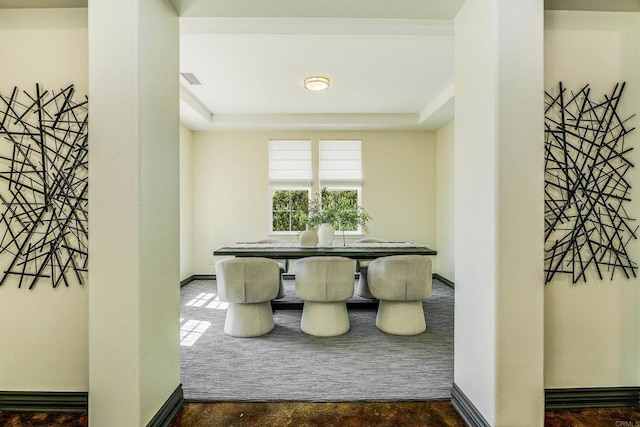 3518 Camino Cereza, Carlsbad, CA 92009 - dining room with a raised ceiling and baseboards