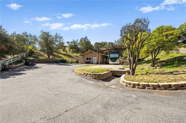 view of front of home with driveway