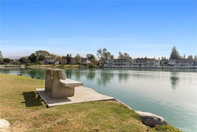 view of water feature