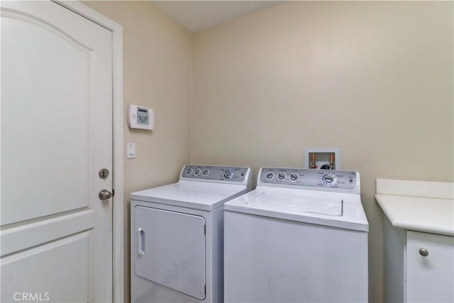 laundry room featuring laundry area and washer and clothes dryer