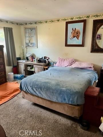 bedroom with carpet flooring