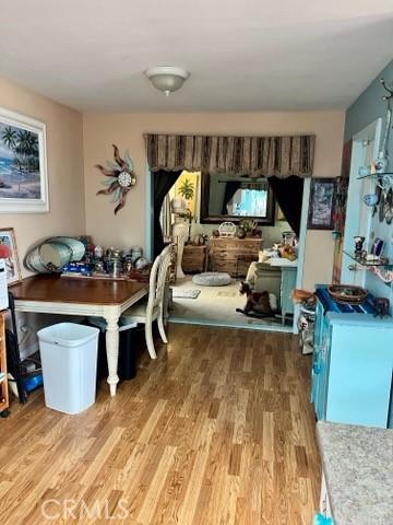 interior space featuring light wood finished floors