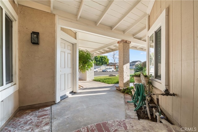 view of patio with covered porch