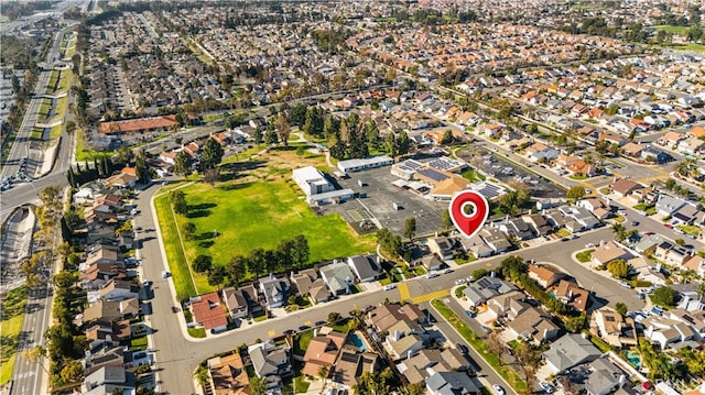 birds eye view of property featuring a residential view