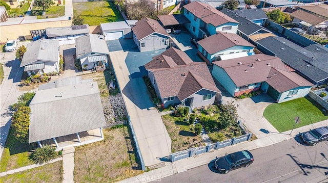 drone / aerial view featuring a residential view