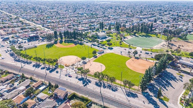 bird's eye view with a residential view