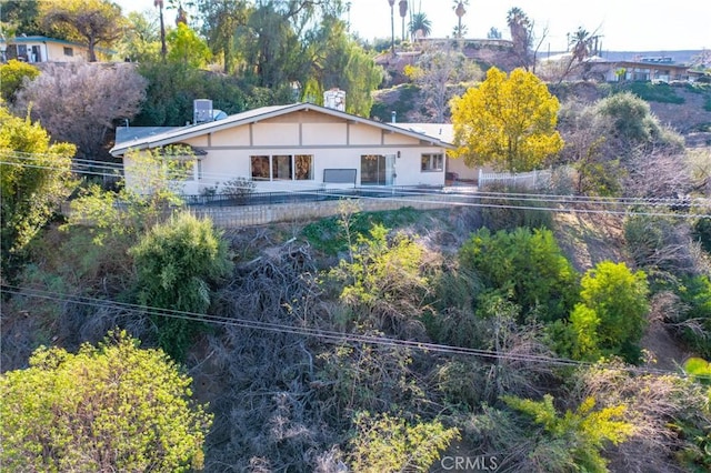 view of rear view of property