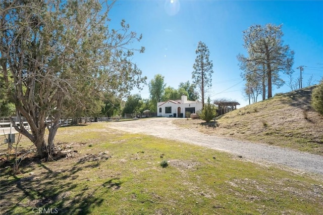 exterior space featuring driveway