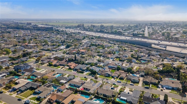 aerial view featuring a residential view