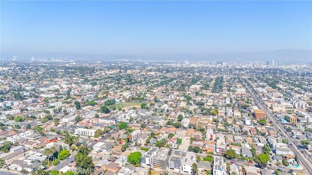 aerial view featuring a residential view