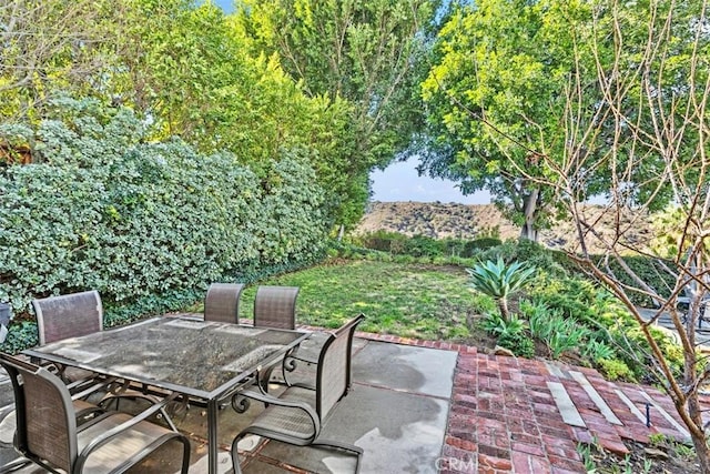 view of patio / terrace featuring outdoor dining space