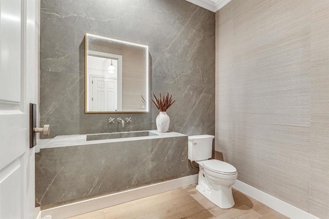 7102 Via De Maya, Rancho Santa Fe, CA 92067 - bathroom featuring toilet and wood finished floors