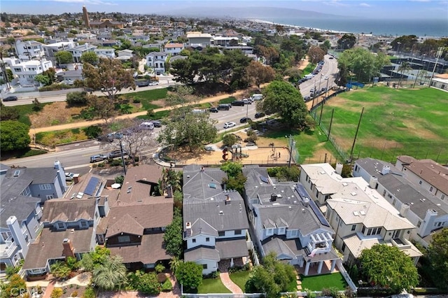 aerial view featuring a residential view