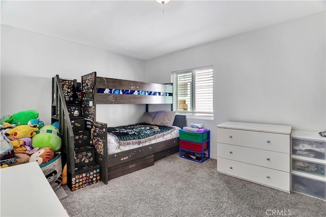 bedroom with carpet floors