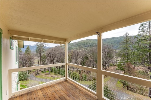 12625 Elk Mountain Rd, Upper Lake, CA 95485 - deck with a mountain view