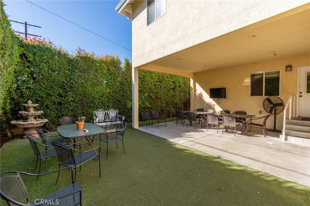 view of patio / terrace featuring outdoor dining space