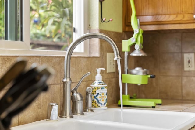 interior details with a sink