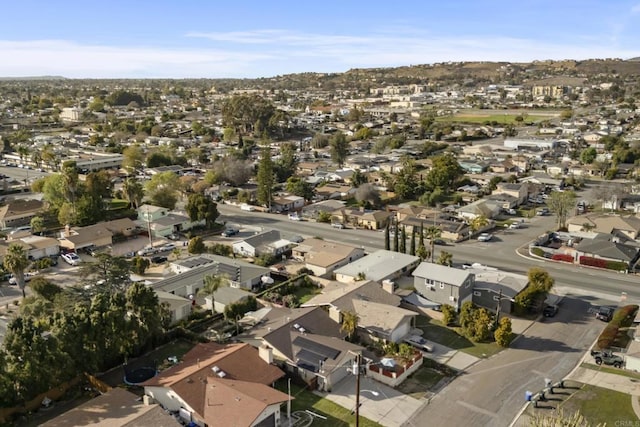 drone / aerial view featuring a residential view