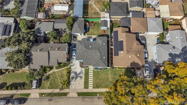 bird's eye view featuring a residential view