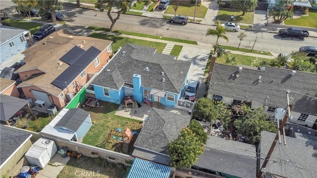 aerial view featuring a residential view