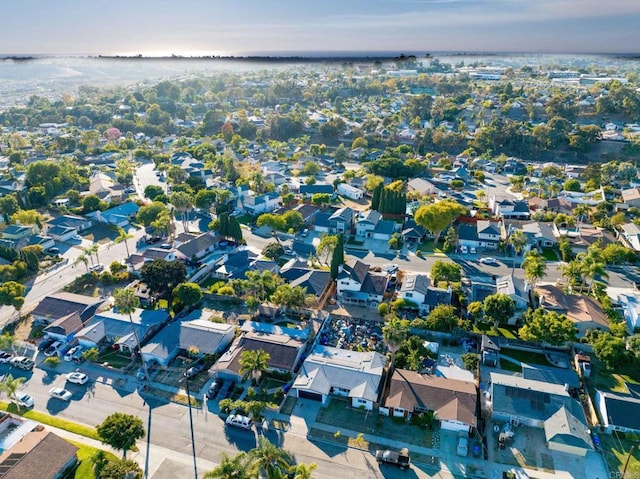 drone / aerial view with a residential view