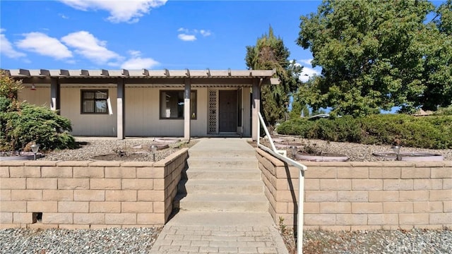 view of front of home