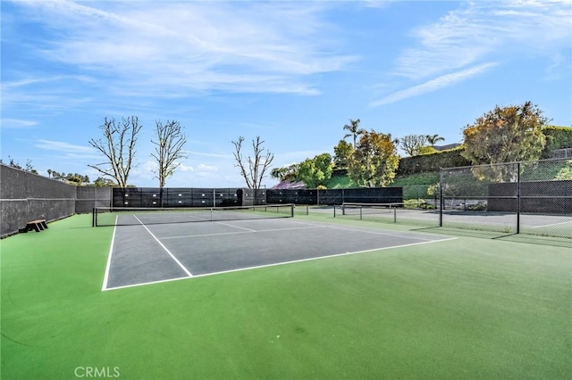 21 Santa Catalina Dr, Rancho Palos Verdes, CA 90275 - view of tennis court featuring fence