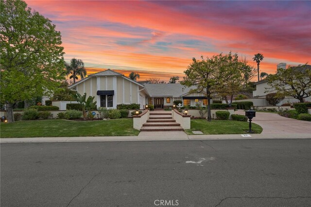 21 Santa Catalina Dr, Rancho Palos Verdes, CA 90275 - view of front of home with a front lawn