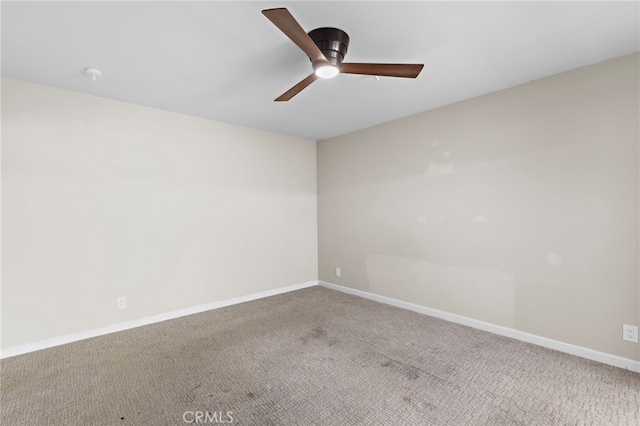 3902 Vista Campana N Unit 45, Oceanside, CA 92057 - carpeted empty room featuring baseboards and ceiling fan