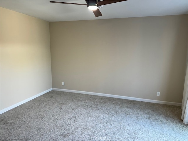 3902 Vista Campana N Unit 45, Oceanside, CA 92057 - carpeted empty room featuring a ceiling fan and baseboards