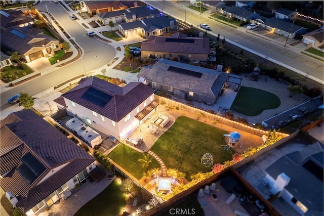 birds eye view of property featuring a residential view