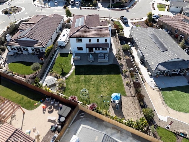 drone / aerial view featuring a residential view