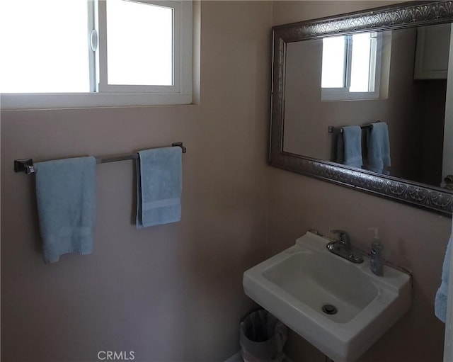 bathroom with a sink