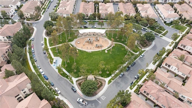 bird's eye view featuring a residential view