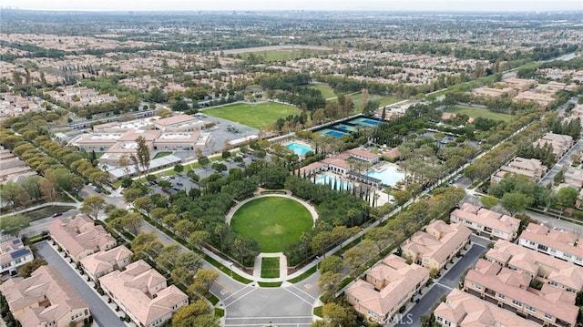 bird's eye view with a residential view