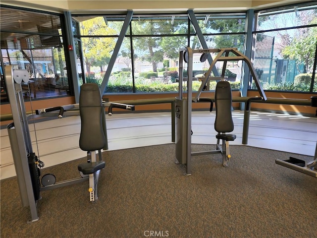 view of workout area