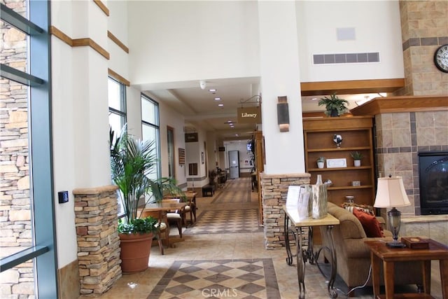 common area with visible vents