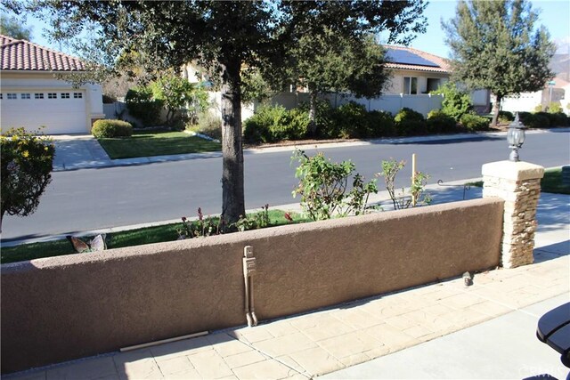 exterior space featuring fence