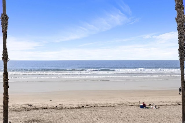 water view featuring a view of the beach