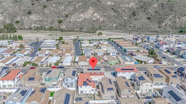 bird's eye view with a residential view